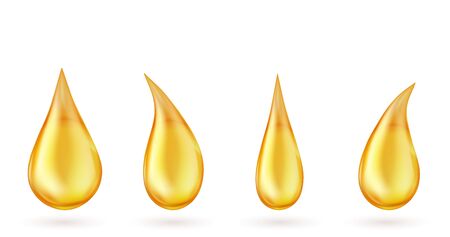 Honey drop isolated on white backgroundのイラスト素材
