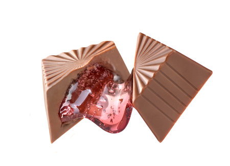 chocolate candy with the current filling