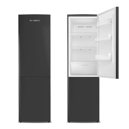 Two refrigerators. Vector illustrationのイラスト素材