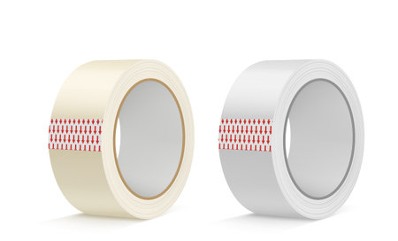 Roll of scotch  isolated on whiteのイラスト素材