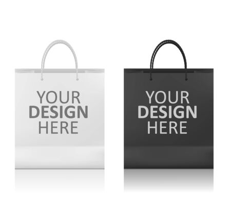Realistic Shopping Bag Mockupのイラスト素材