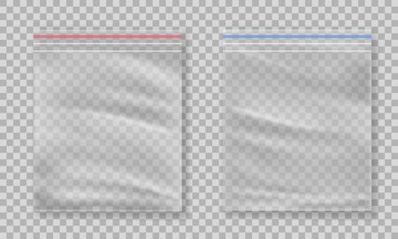 Plastic bag isolated on transparent background.のイラスト素材