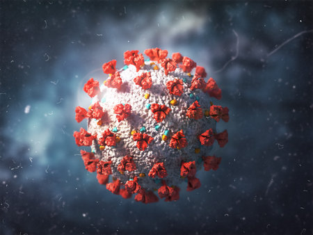 Coronavirus on dark