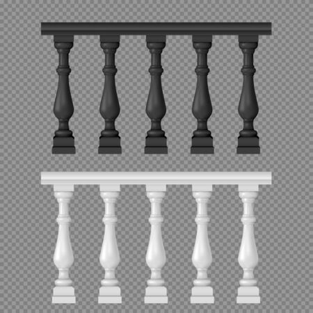 Banister or fencing sections setのイラスト素材