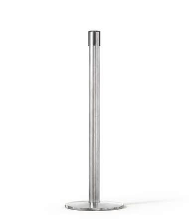 Crowd fence on a white background. 3d illustrationの写真素材