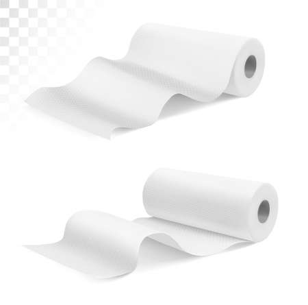 Rolls of paper towels. Vector illustration.のイラスト素材