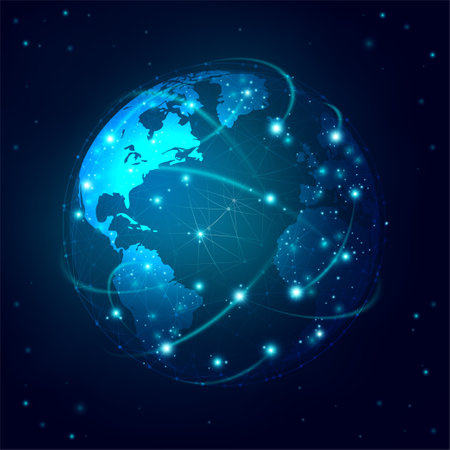 Global network. Isolated vector illustrationのイラスト素材