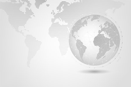 World map. Isolated vector illustrationのイラスト素材