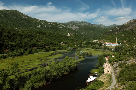 Europe, Eastern Europe, Balkans, Montenegro, Skadar Lake, Landscape, Rijeka crnojevica, Nature,の写真素材