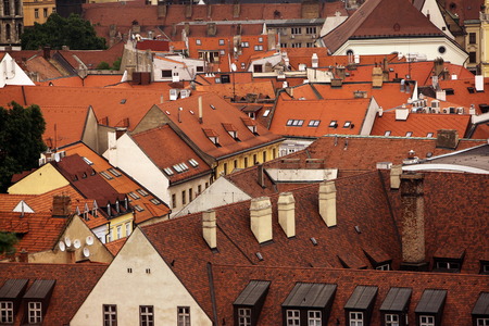 The old town of Bratislava, the capital on the Danube in Slovakia in Eastern Europeのeditorial素材