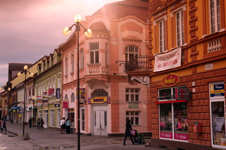 Europe, Eastern Europe old townの写真素材