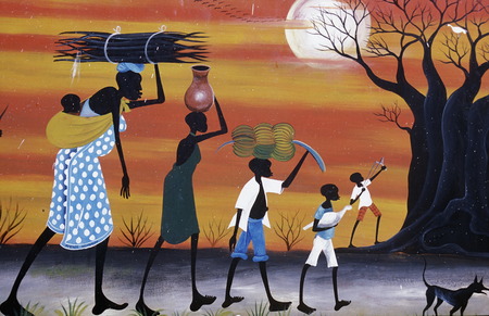 In Stone Town Zanzibar Town capital on the island of Zanzibar which belongs True art shop to Tanzaniaのeditorial素材