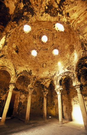 The Banys Arabs in Palma de Mallorca on the island of Mallorca in the Mediterranean in Spainのeditorial素材