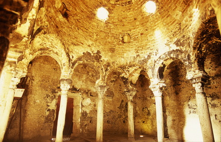 The Banys Arabs in Palma de Mallorca on the island of Mallorca in the Mediterranean in Spainのeditorial素材