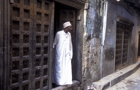 The old city of Stone Town or Zanzibar Town the capital of the island of Zanzibar in the Indian Ocean in Tanzania in East Africaのeditorial素材