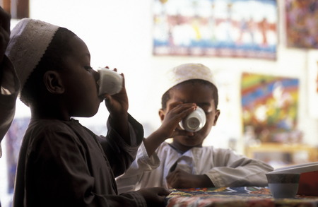 The old city of Stone Town or Zanzibar Town the capital of the island of Zanzibar in the Indian Ocean in Tanzania in East Africaのeditorial素材
