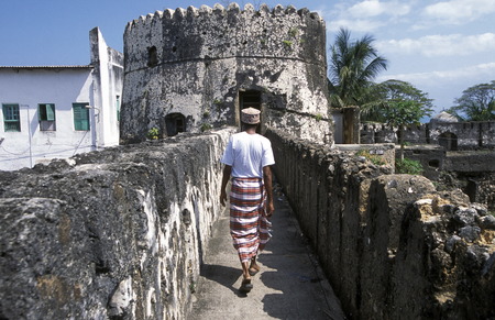 The old city of Stone Town or Zanzibar Town the capital of the island of Zanzibar in the Indian Ocean in Tanzania in East Africaのeditorial素材