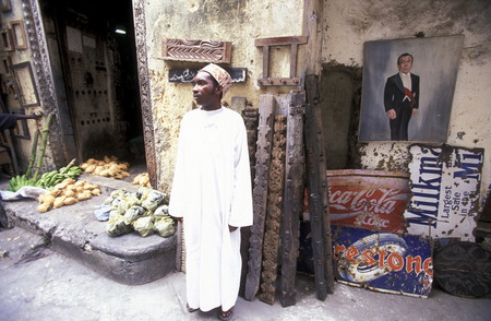 The old city of Stone Town or Zanzibar Town the capital of the island of Zanzibar in the Indian Ocean in Tanzania in East Africaのeditorial素材