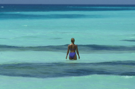 A dream beach on a resort island in the archipelago of the Maldives in the Indian Oceanのeditorial素材