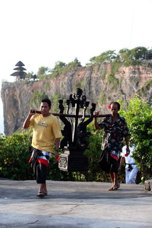 Bali Dance near the Uluwatu Temple on Bali in Indonesiaのeditorial素材