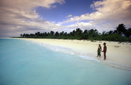 A Lonely Iceland for couples near the city of Meeru Iceland in the North Male Atoll in the islands of the Maldives in the Indian Oceanのeditorial素材