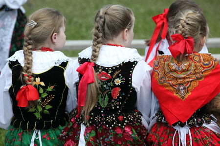 a Folklore Festival in the Town of Cerveny Klastor in the north of Slovakia on the Border to Poland in Eastern Europeのeditorial素材