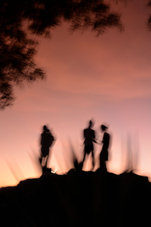 The view from the Viewpoint on the Town of Ko PhiPhi on Ko Phi Phi Island outside of the City of Krabi on the Andaman Sea in the south of Thailand. のeditorial素材