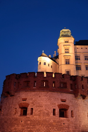 The King Castle on the Wawel hill in Cracow&#39;s Old Town in sueden of Poland.のeditorial素材
