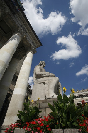 The Culture Palace in the City of Warsaw in Poland, East Europe.のeditorial素材