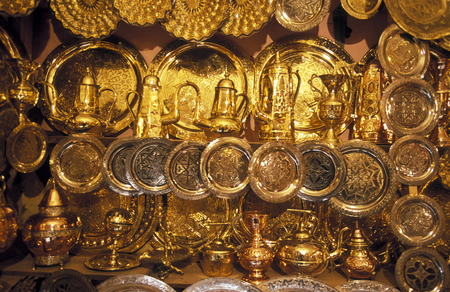 The Souq or Bazzar or Market in the old town of Marrakesh in Morocco in North Africa.
のeditorial素材