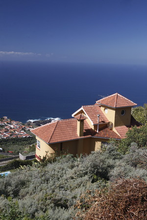 the village of Tacoronte on the Island of Tenerife on the Islands of Canary Islands of Spain in the Atlantic.のeditorial素材