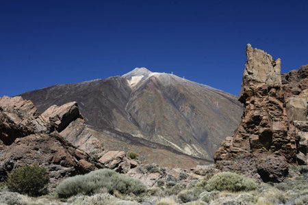 The Volcano Teide on the Iceland of Tenerife on the Canary Islands of Islands of Spain in the Atlantic.のeditorial素材