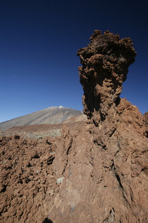 The Volcano Teide on the Iceland of Tenerife on the Canary Islands of Islands of Spain in the Atlantic.のeditorial素材