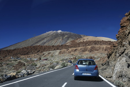 The Volcano Teide on the Iceland of Tenerife on the Canary Islands of Islands of Spain in the Atlantic.のeditorial素材