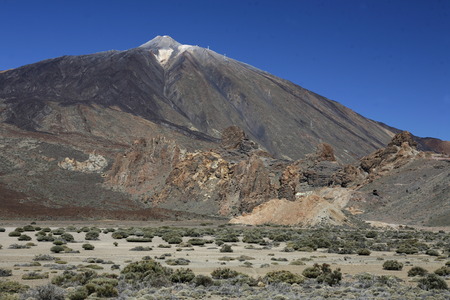 The Volcano Teide on the Iceland of Tenerife on the Canary Islands of Islands of Spain in the Atlantic.のeditorial素材