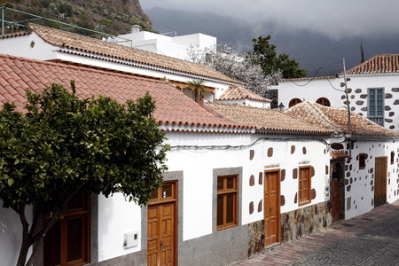 the  mountain Village of Santa Lucia  in the centre of the Canary Island of Spain in the Atlantic ocean.のeditorial素材