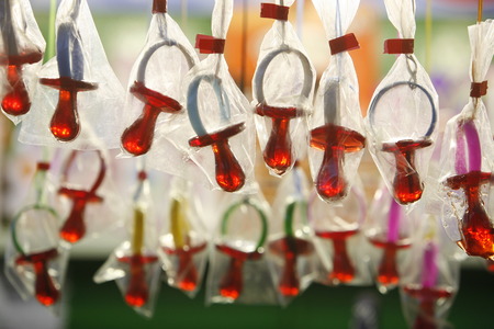 sweets on a market in the city of Las Palmas on the Canary Iceland of Spain in the Atlantic ocean.のeditorial素材
