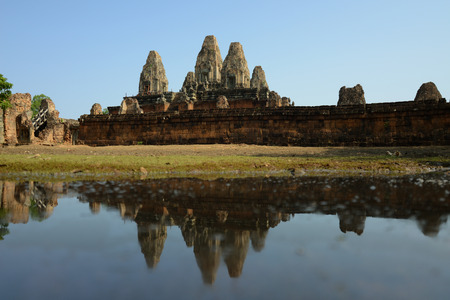 The Temple of Pre Rup in the Temple City of Angkor near the City of Siem Reap in the west of Cambodia.のeditorial素材