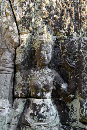 The Temple of  Banteay Kdei in the Temple City of Angkor near the City of Siem Riep in the west of Cambodia.のeditorial素材