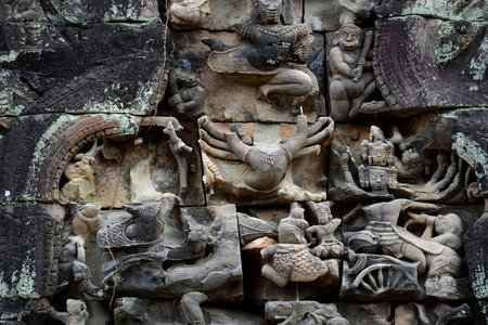 The Temple of  Preah Khan in the Temple City of Angkor near the City of Siem Riep in the west of Cambodia.のeditorial素材