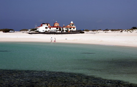 the Beach of  Los Lagos on the Island Fuerteventura on the Canary island of Spain in the Atlantic Ocean.のeditorial素材