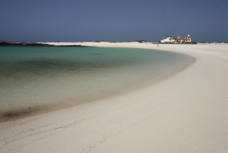 the Beach of  Los Lagos on the Island Fuerteventura on the Canary island of Spain in the Atlantic Ocean.のeditorial素材