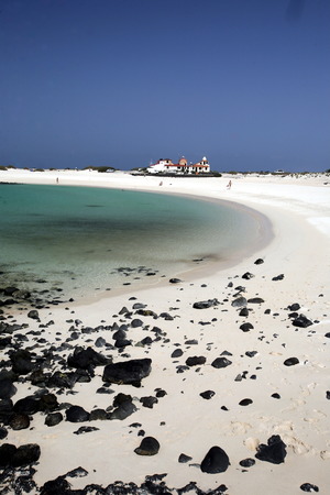 the Beach of  Los Lagos on the Island Fuerteventura on the Canary island of Spain in the Atlantic Ocean.のeditorial素材