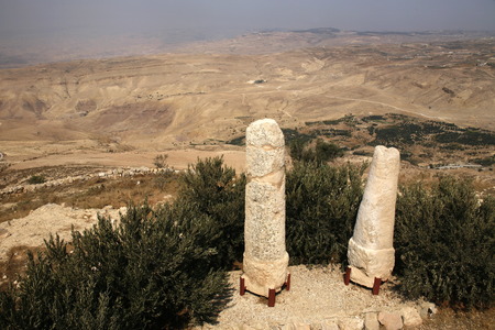 the Moses Church on the Mount Nebo in Jordan in the middle east.のeditorial素材