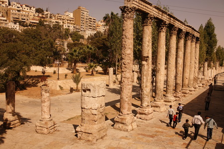 a Hashemite quater in the City Amman in Jordan in the middle east.のeditorial素材