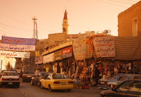 The City of  Madaba in Jordan in the middle east.のeditorial素材