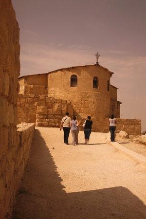 the Moses Church on the Mount Nebo in Jordan in the middle east.のeditorial素材