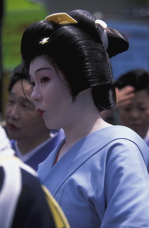a Gaisha at the big Edo festival at the Kanda Matsuri Temple in the city center of Tokyo in Japan in Asia,のeditorial素材