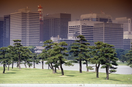 The City center at the Imperial Palace of Tokyo in Japan in Asia,のeditorial素材