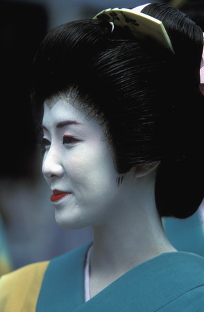 a Gaisha at the big Edo festival at the Kanda Matsuri Temple in the city center of Tokyo in Japan in Asia,のeditorial素材